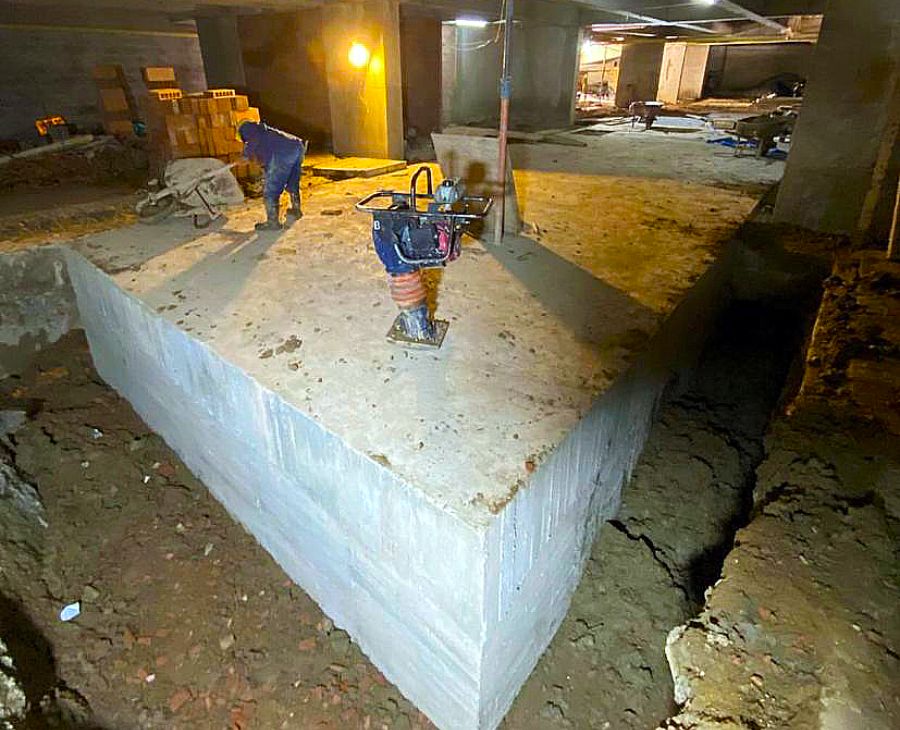 Senderos de Calasanz Tanque concreto